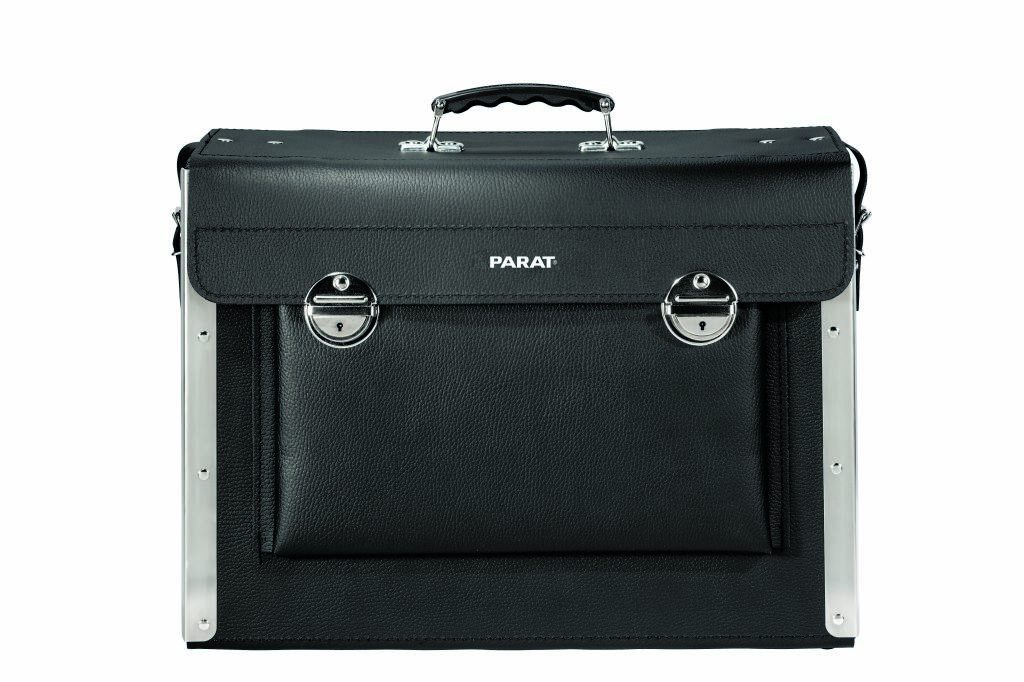 Parat 5.471.000.031 Bolsa de ferramentas em couro New Classic com divisória central, dimensões 460 x 210 x 340 mm