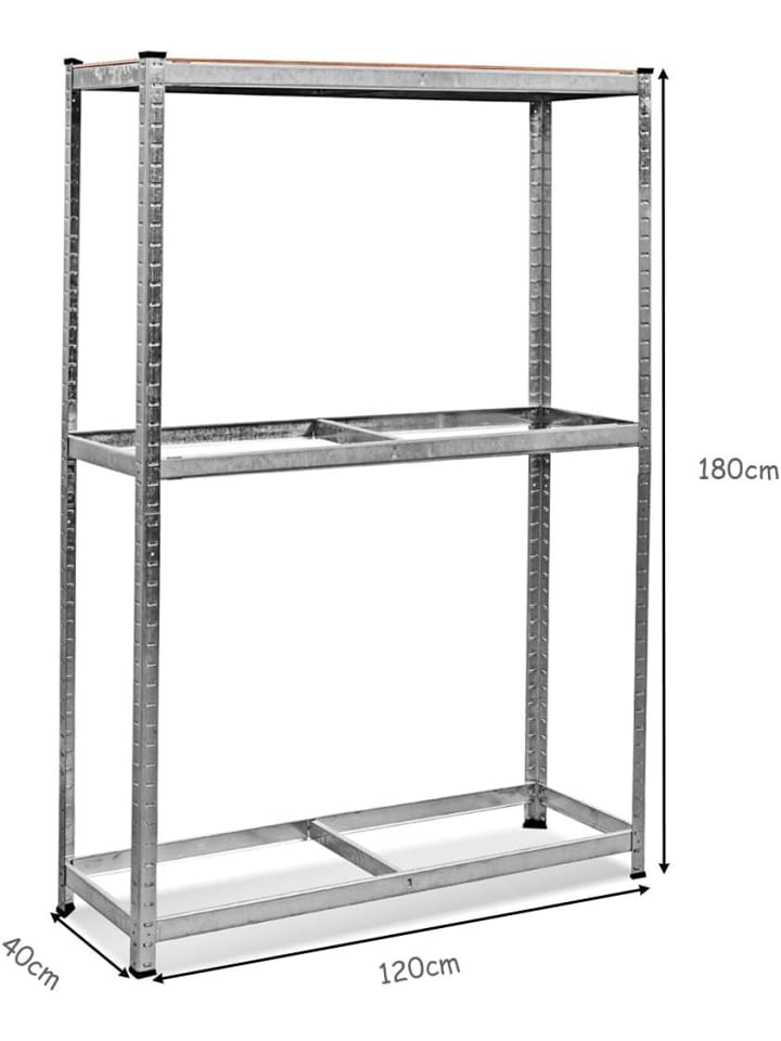 COSTWAY Reifenregal 180x120x40cm in Silber günstig kaufen onesize