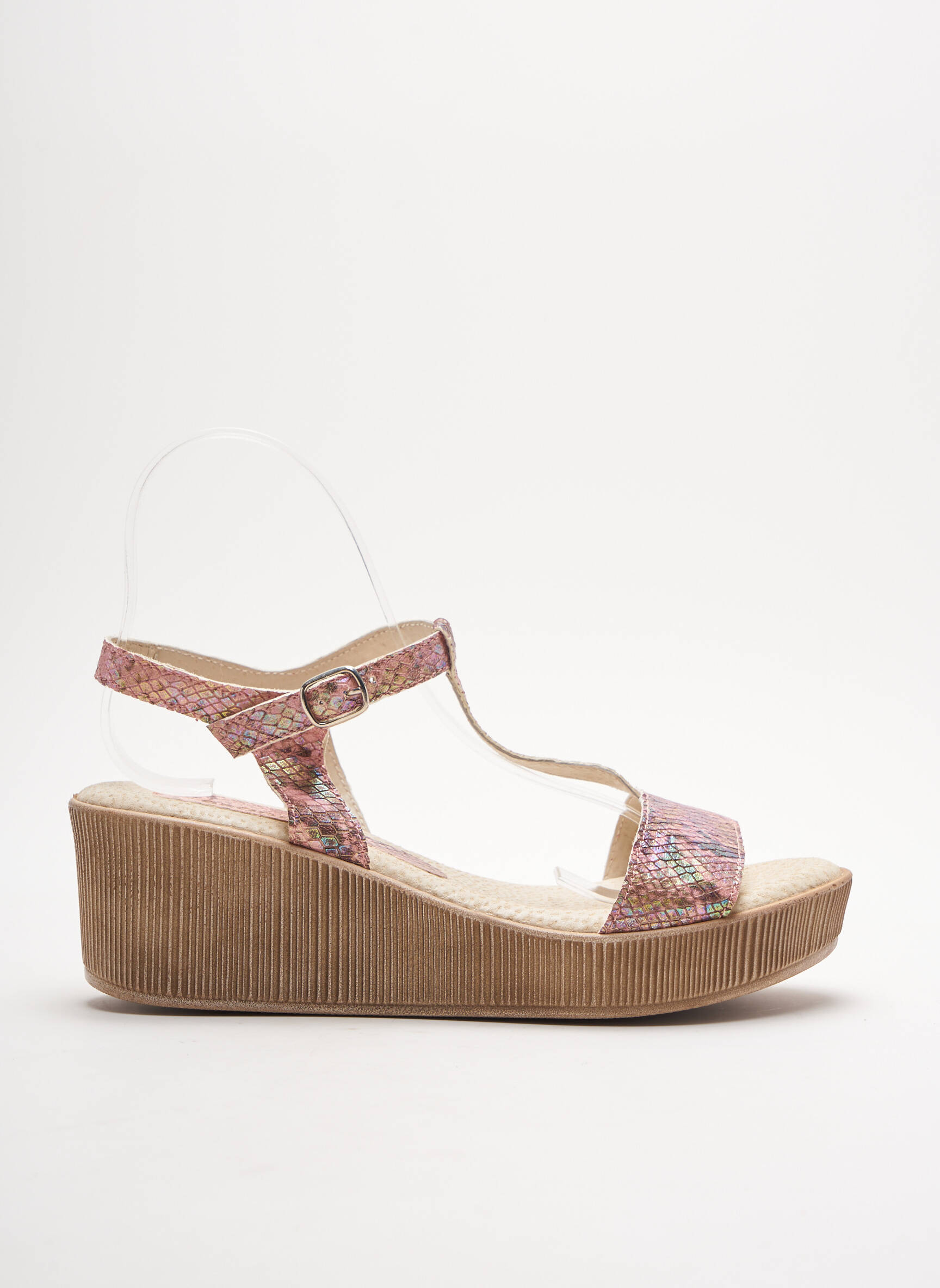 Brodequins Sandales Nu Pieds Femme couleur rose