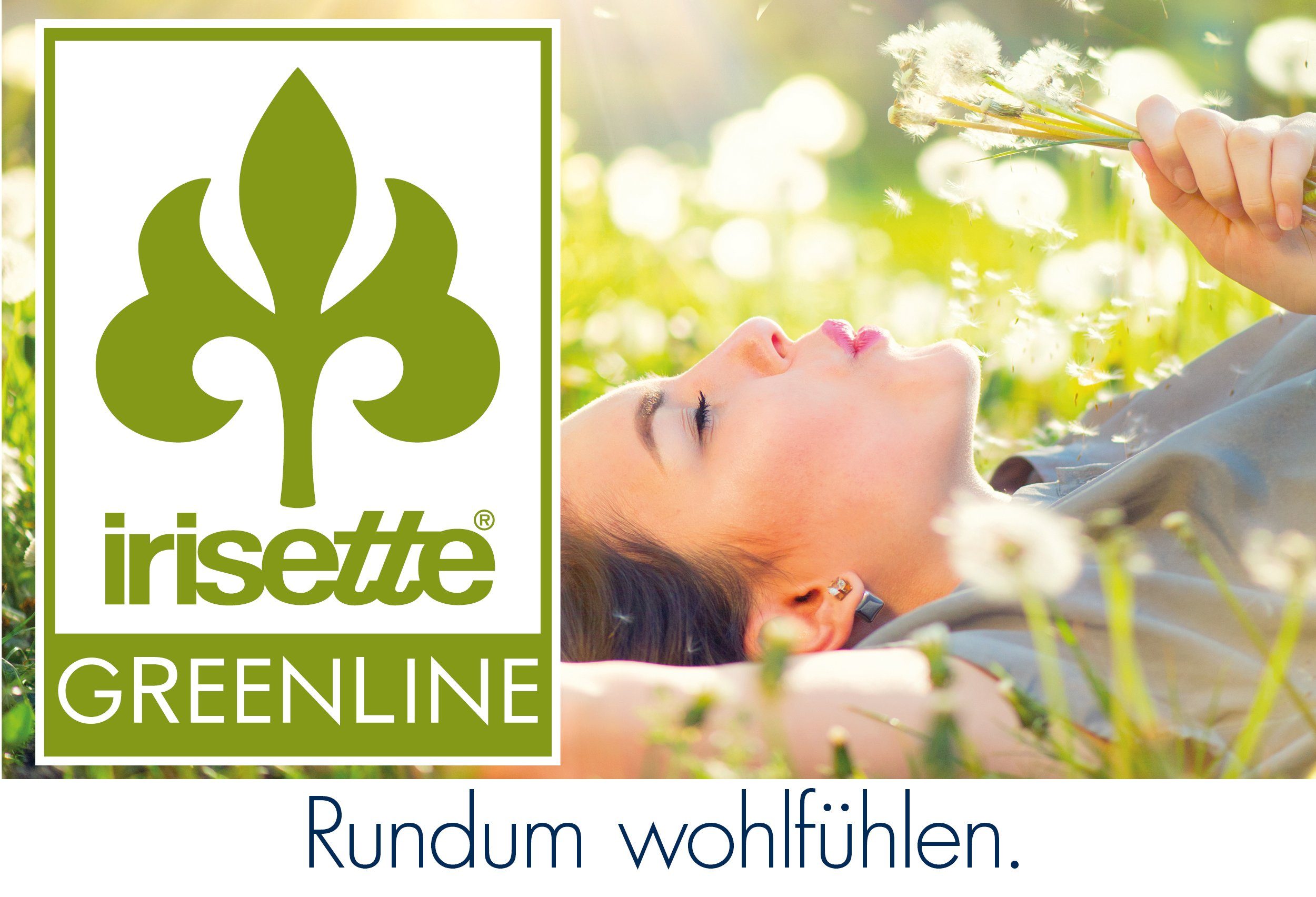 Gänsefederkopfkissen / Gänsedaunenkopfkissen, irisette GREENLINE, Füllung: 85% Gänsefedern und 15% Gänsedaunen, Bezug: aus kontrolliert biologischem Anbau, Seitenschläfer, Rückenschläfer, Bauchschläfer, Stützkraft fest, Zertifizierungen: Downpass, No