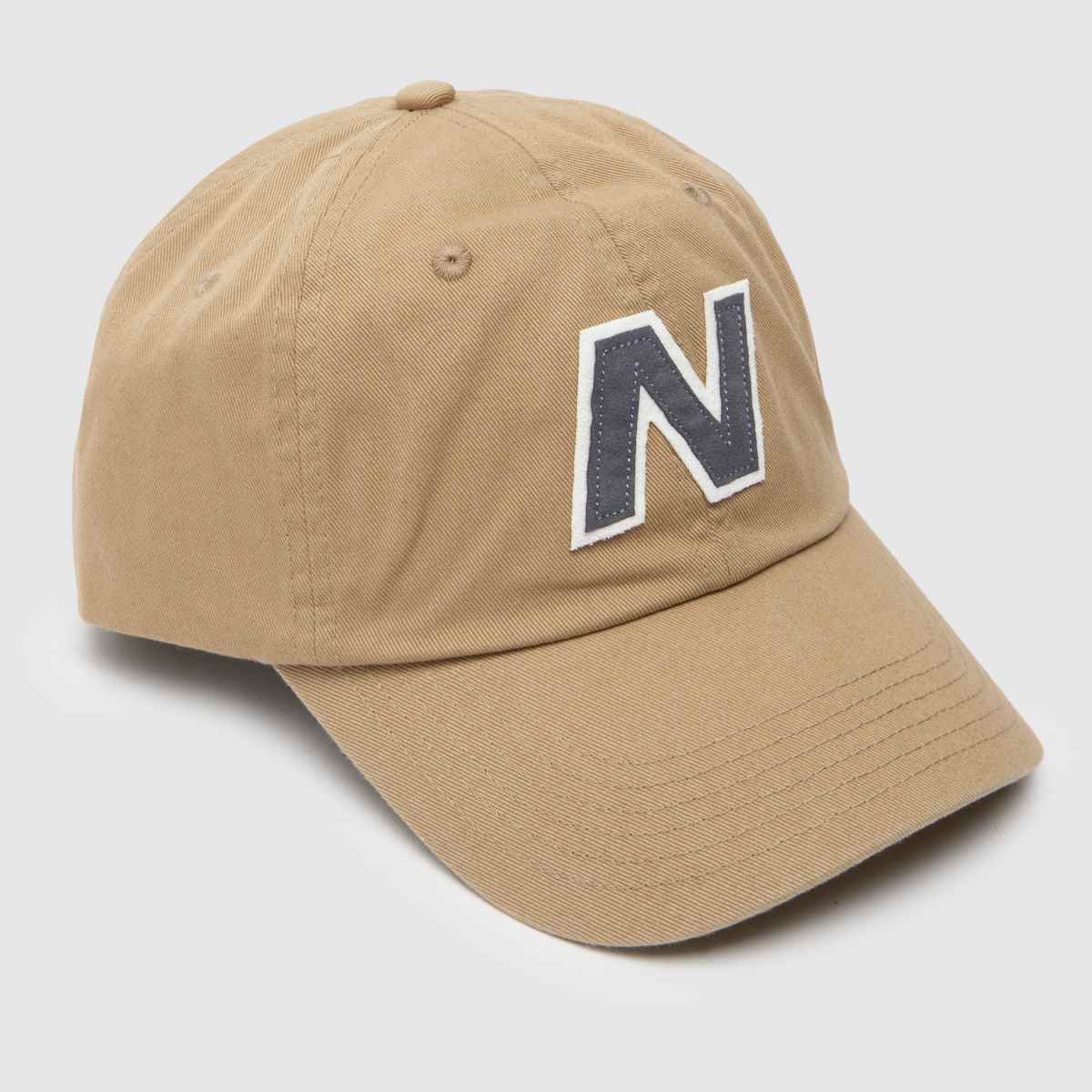 New Balance beige block n snapback-keps