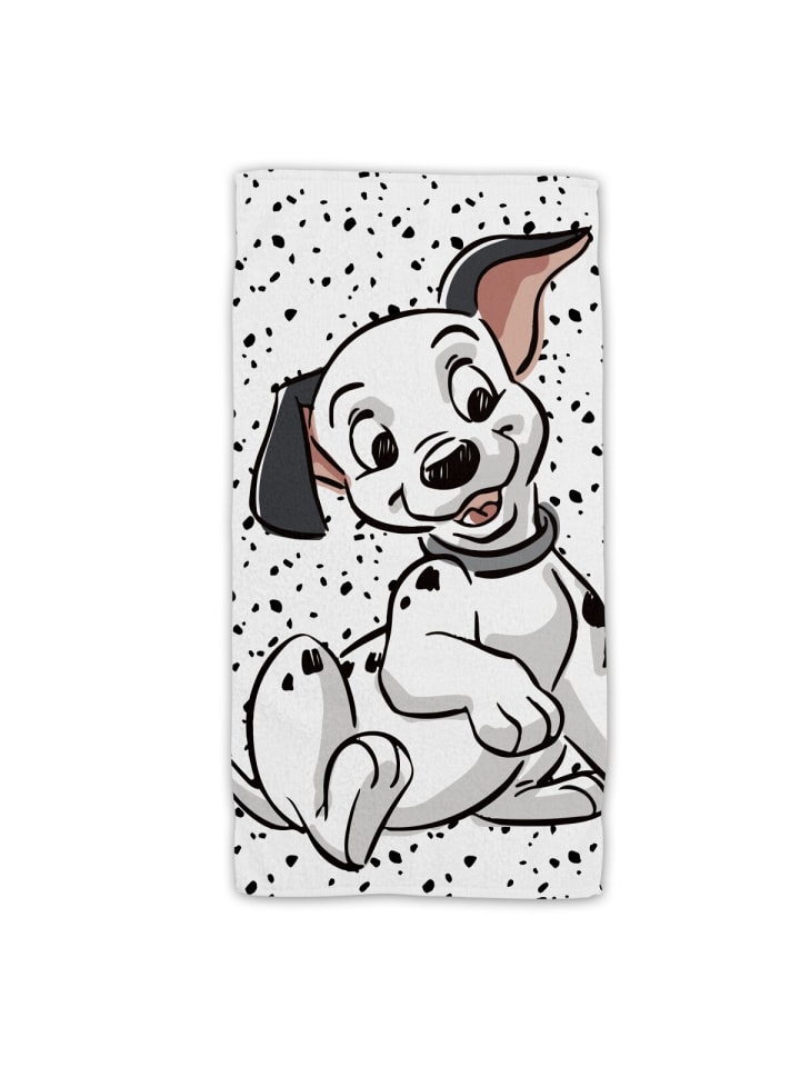 Disney 101 Dalmatians Baumwolle Strandtuch Frottee Badetuch  Premium in Mehrfarbig günstig kaufen 70 x 140 cm
