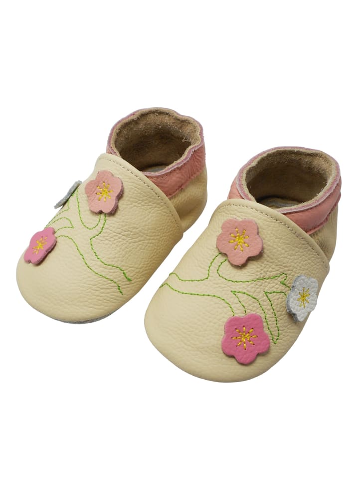 Yalion Leder-Krabbelschuhe 