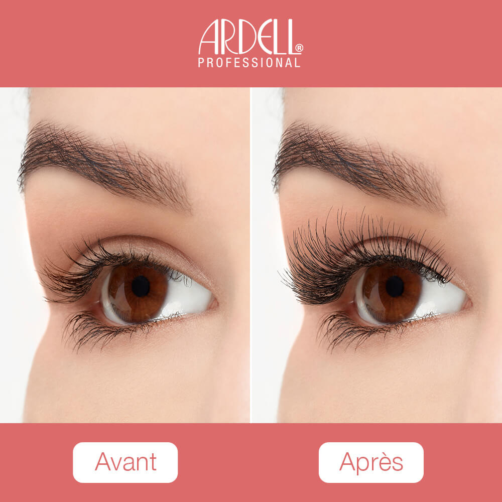 Ardell Faux-cils Wispies avec colle Duo transparente de 1gr Faux-Cils franges en cheveux naturels, réutilisables avec colle incluse
