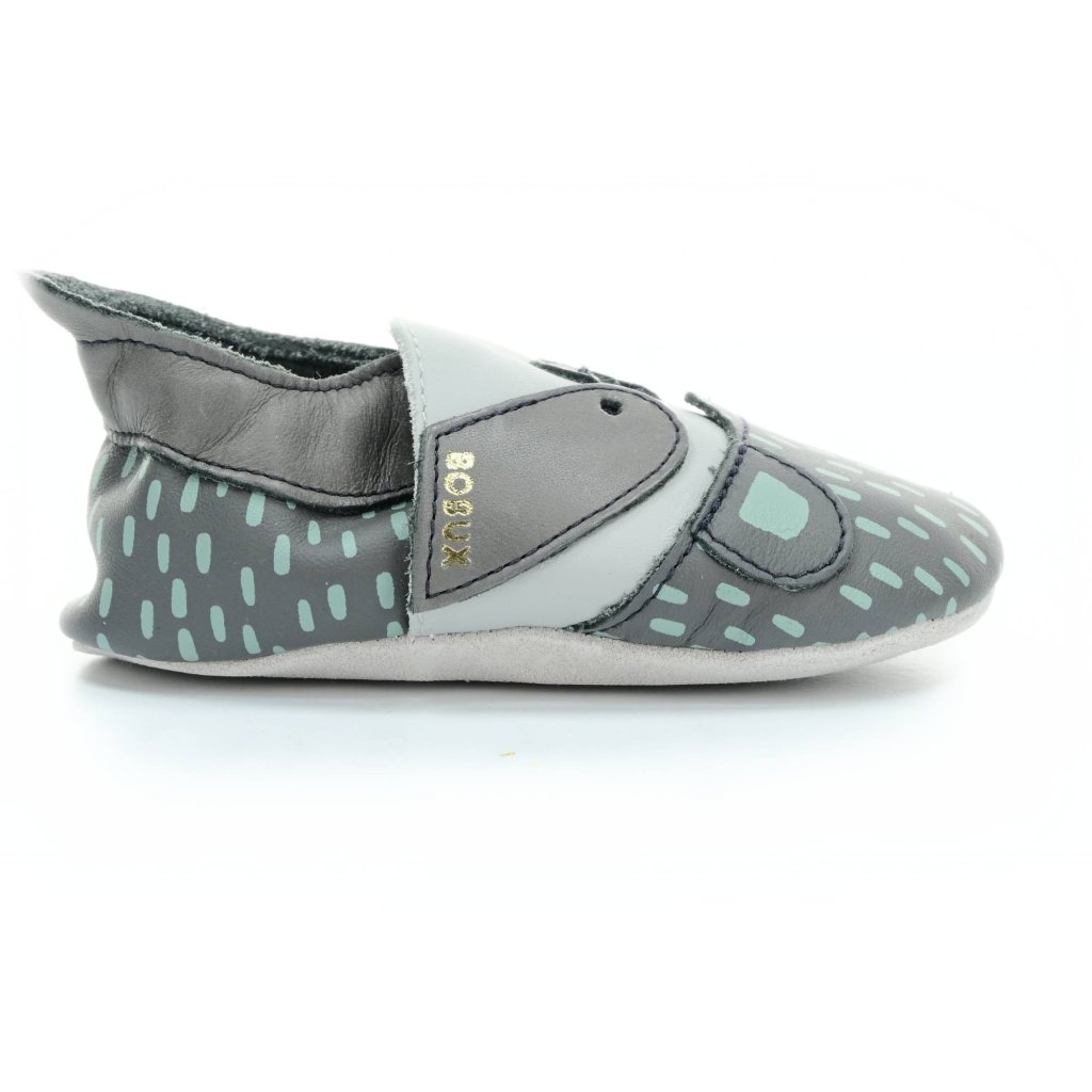 Bobux Rascal Charcoal (Soft Sole) Krabbelschuhe