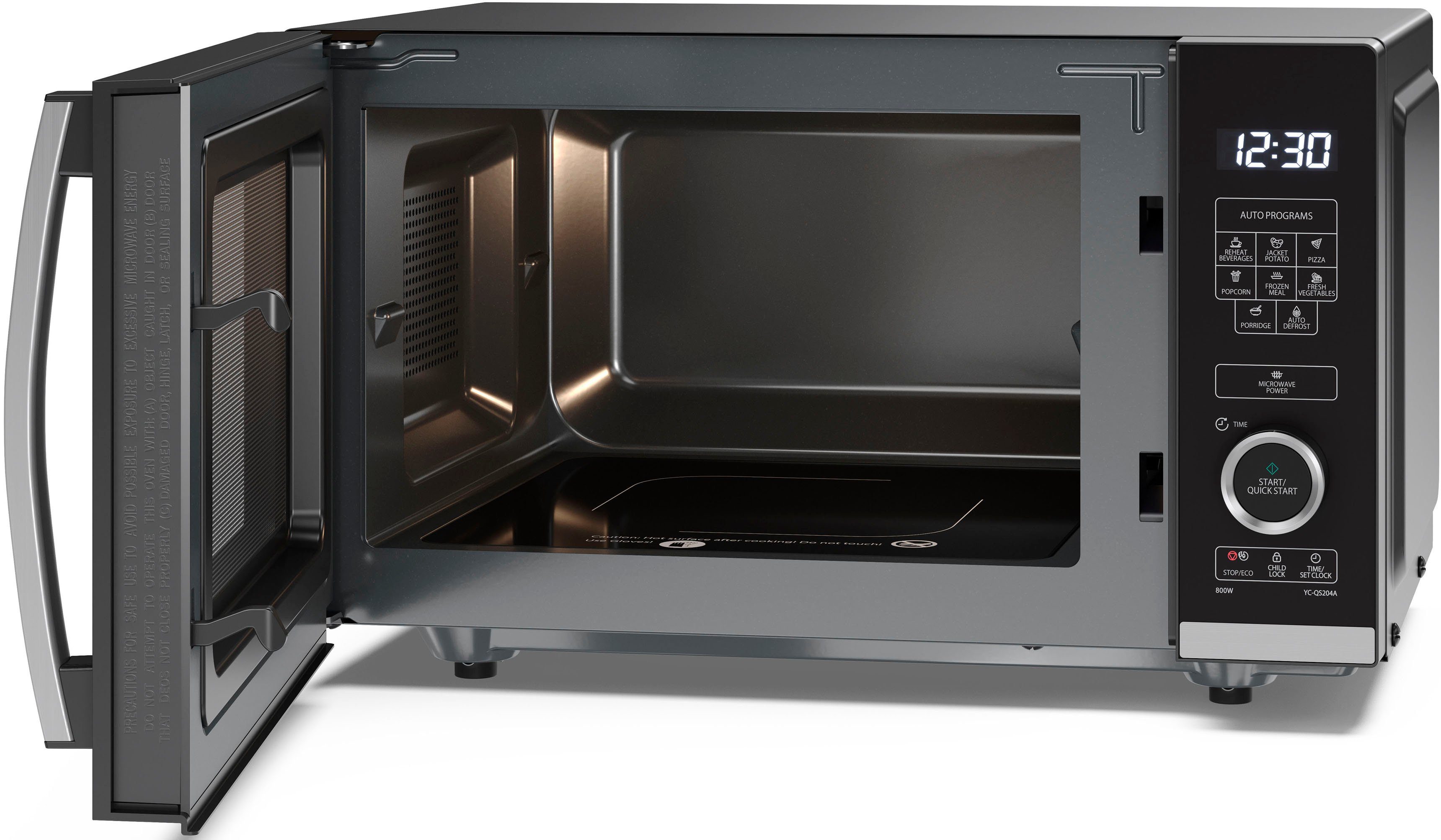 Sharp Mikrowelle YC-QS204AE-B, Mikrowelle, 20 l