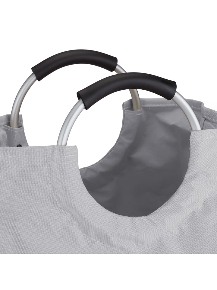 relaxdays Wäschekorb in Grau - (H)70 x Ø 38 cm günstig kaufen onesize