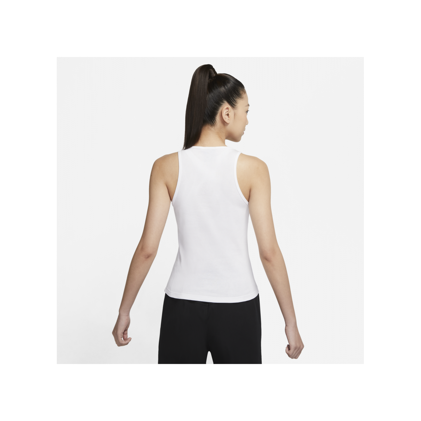 Nike Essential Tanktop Damen Weiss Schwarz F100
