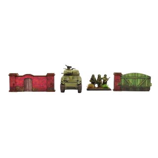 WW2 Normandy Brick Wall (PREPAINTED)