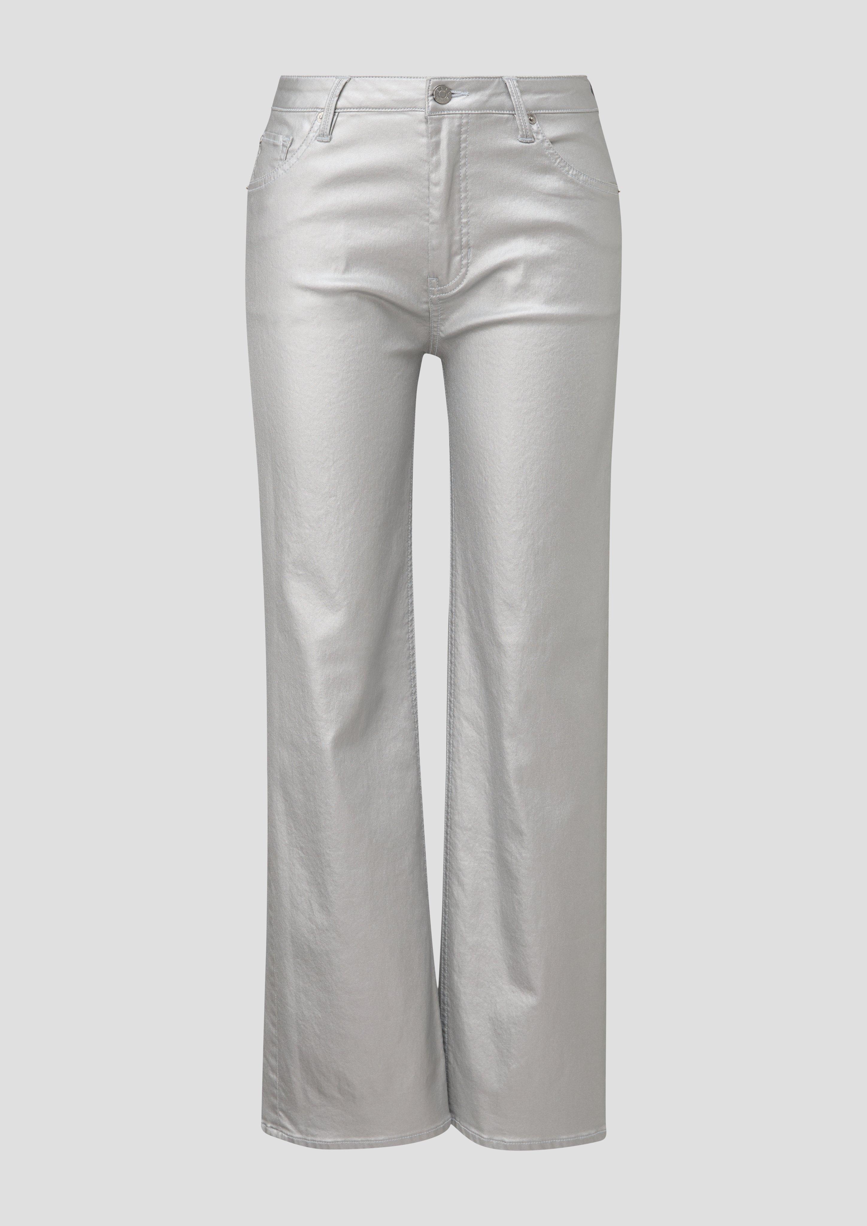 Jeans Karolin / Regular Fit / Mid Rise / Straight Leg / Metallic  2138742-01Z8