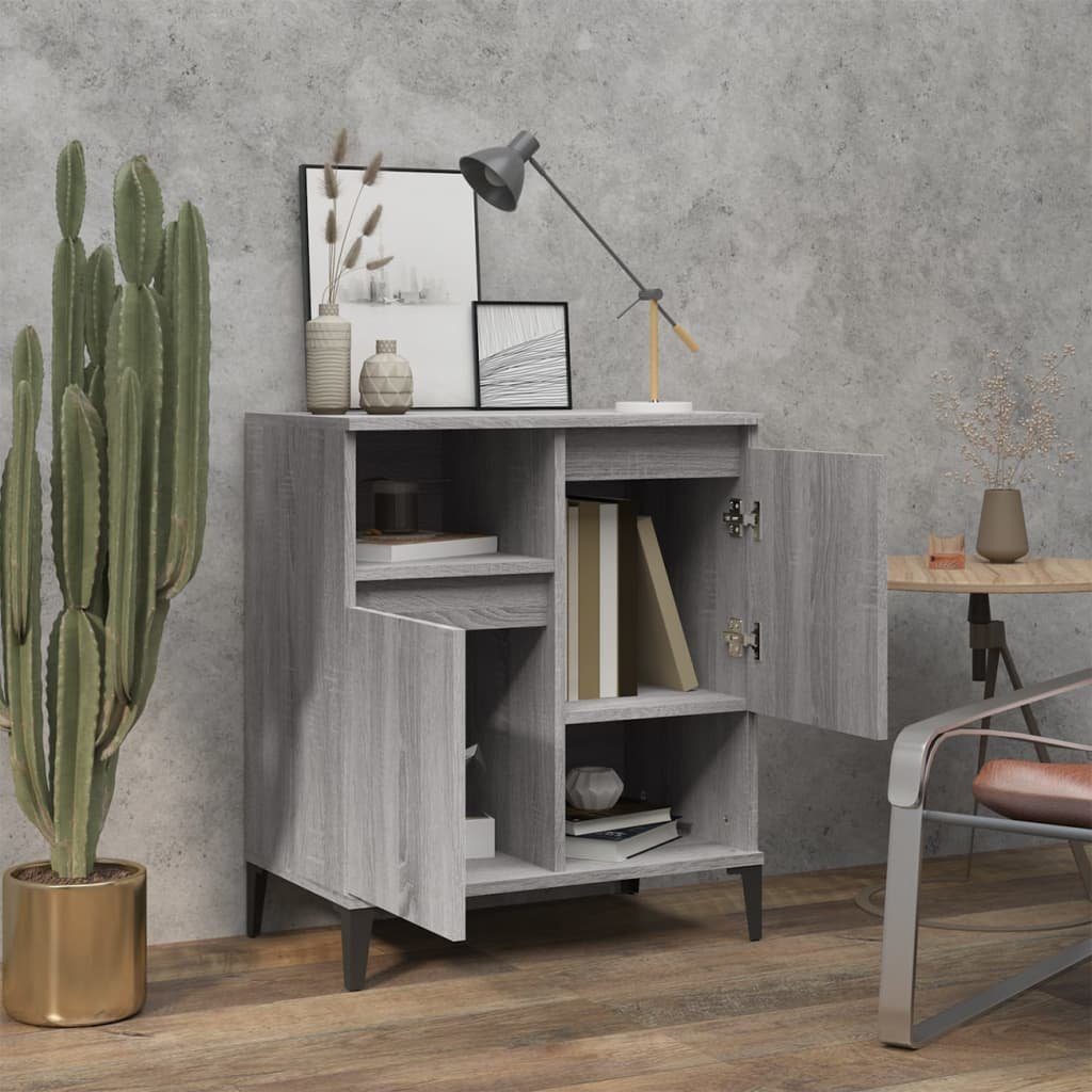 vidaXL Sideboard Sideboard Grau Sonoma 60x35x70 cm Holzwerkstoff (1 St)