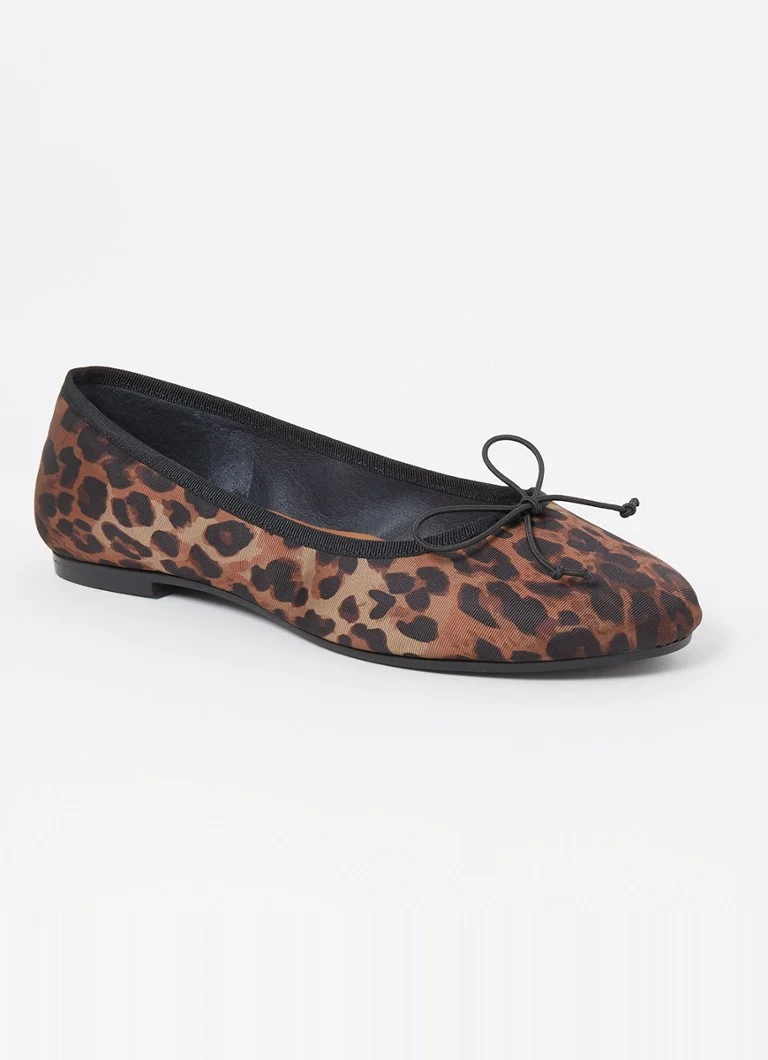 Balerini Jonak Delfina cu imprimeu leopard