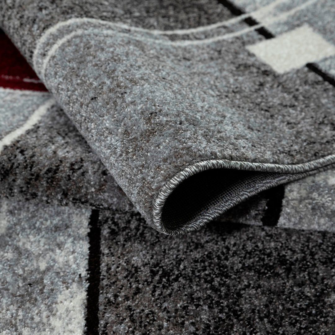 Teppich Deblin, my home, rechteckig, Höhe: 9 mm, weicher Flor, Kurzflor, Karo-Design, modern, geometrisches Muster