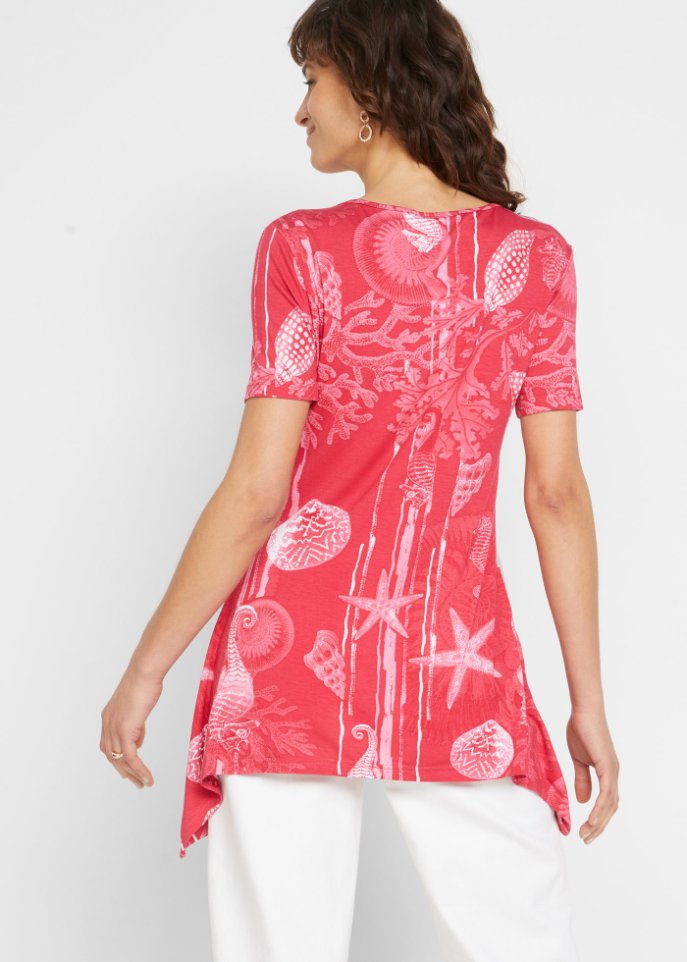Longshirt mit Zipfel