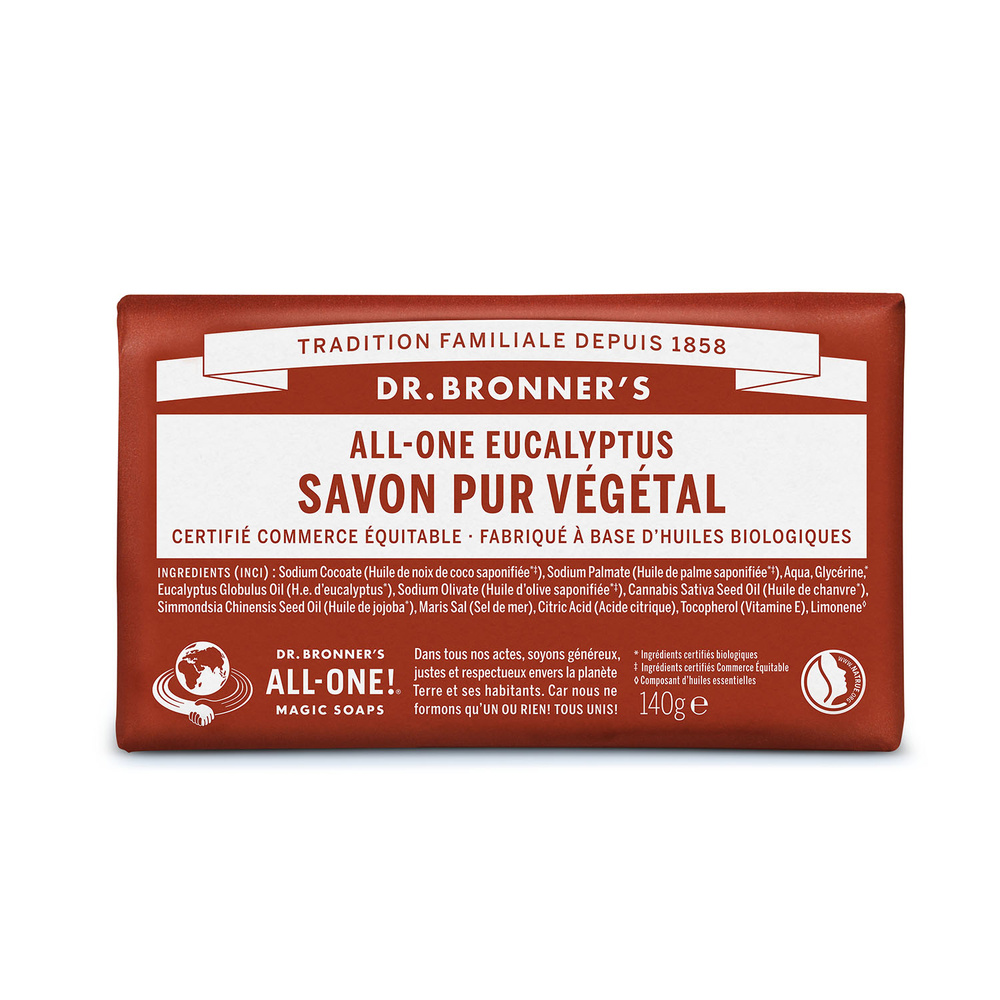 Dr Bronner's Dr Bronner's - Savon solide Eucalyptus - 140g Savon solide