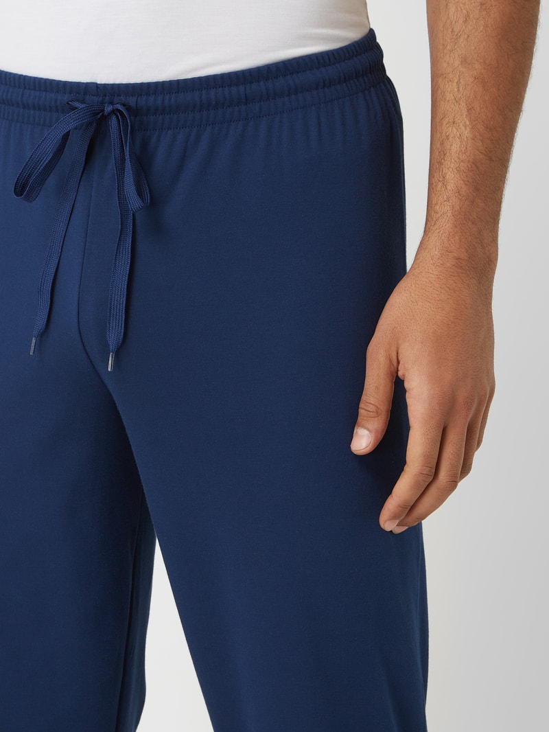 Pyjama-Hose aus Baumwolle in marineblau