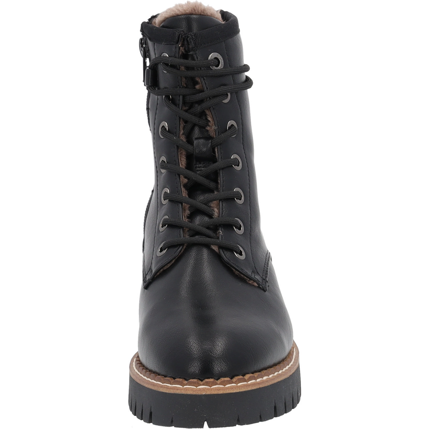 s. Oliver 26213, Schnürstiefel, Damen, Schwarz