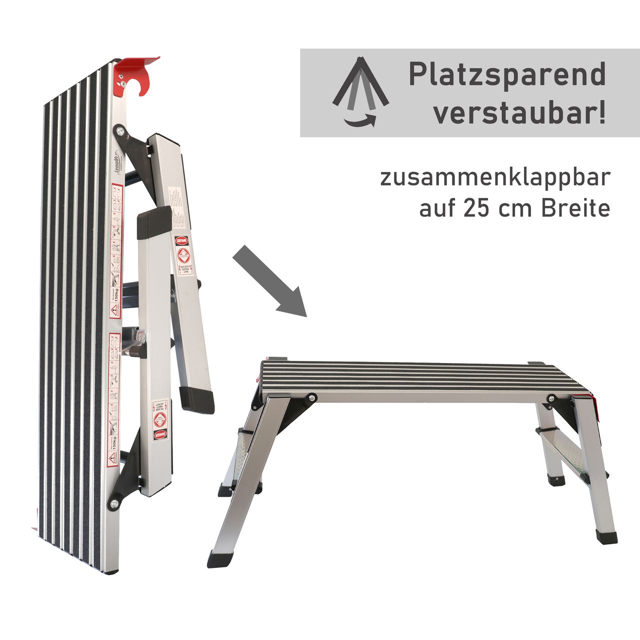 Lemodo Arbeitsplattform mit 2 Stufen
