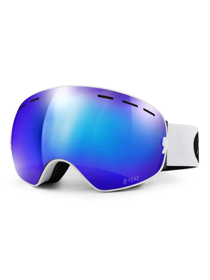 YEAZ XTRM-SUMMIT Ski- Snowboardbrille verspiegelt in weiß günstig kaufen onesize