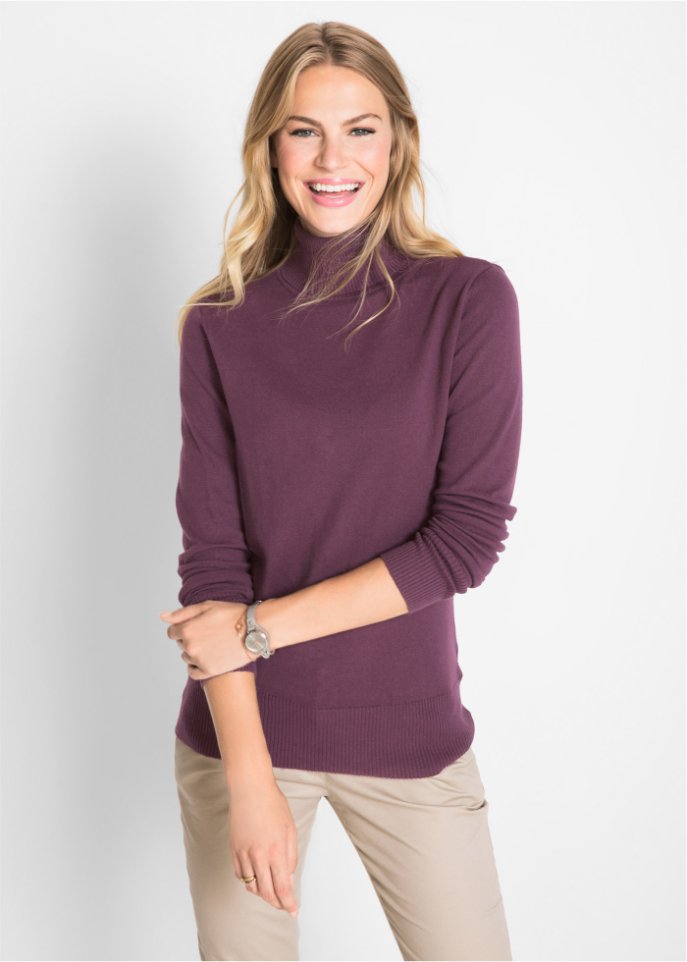Basic Rollkragenpullover