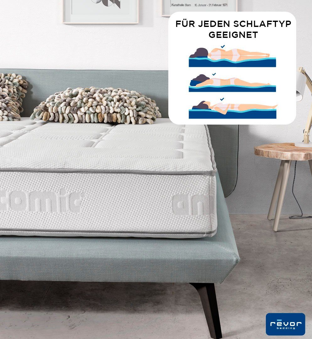 Taschenfederkernmatratze Aero Anatomic 1500 Gelpulse, Revor Bedding, 26 cm hoch, mit einzigartigem dynamischem ANATOMIC Federkern