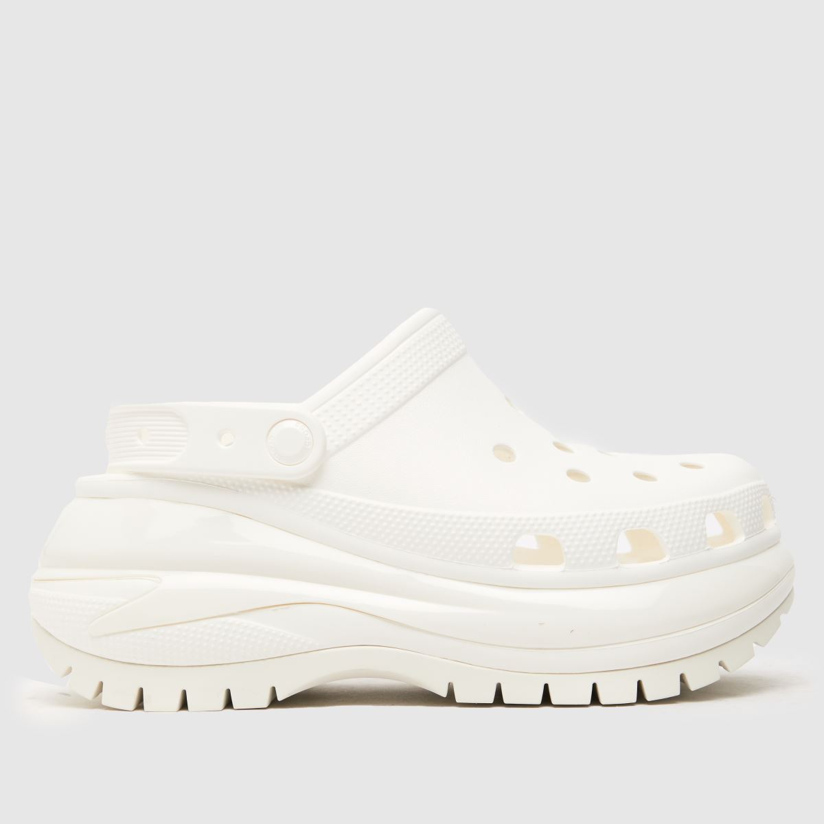 Crocs Mega Crush klumpa szandál fehér színben