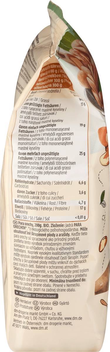 Paranusskerne, 200 g