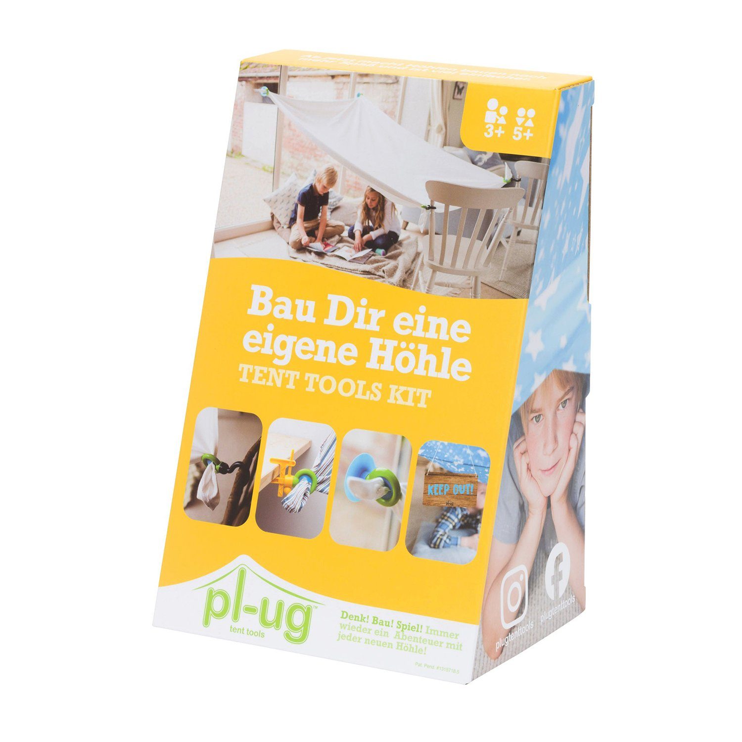 shadesofhome Hängehöhle Höhlenbau-Set Zelt-Kit 12 teilig (12 St)