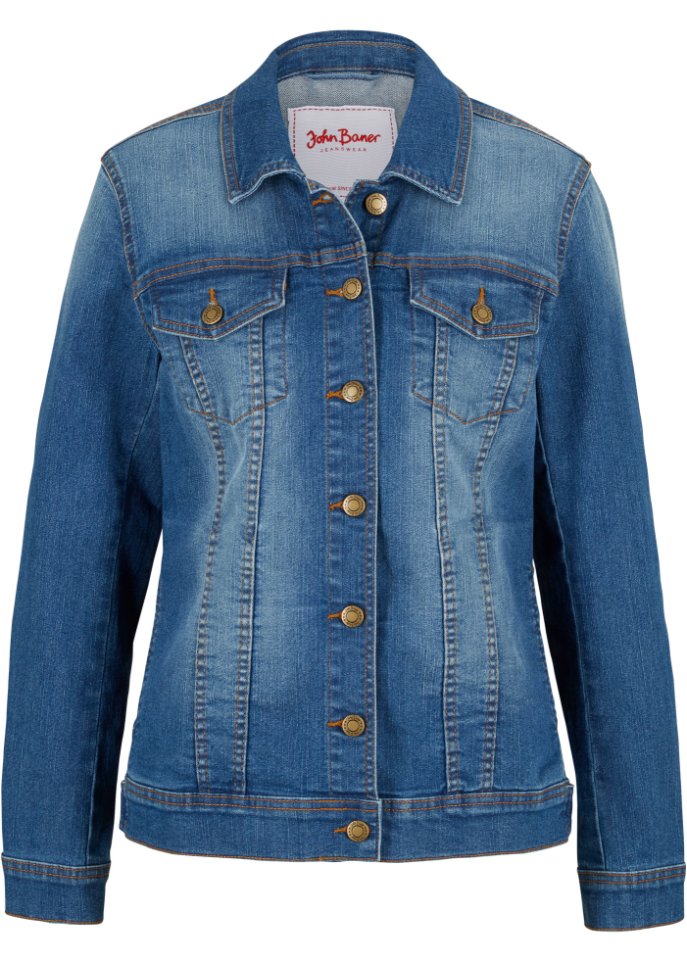 Stretch-Jeansjacke, Basic