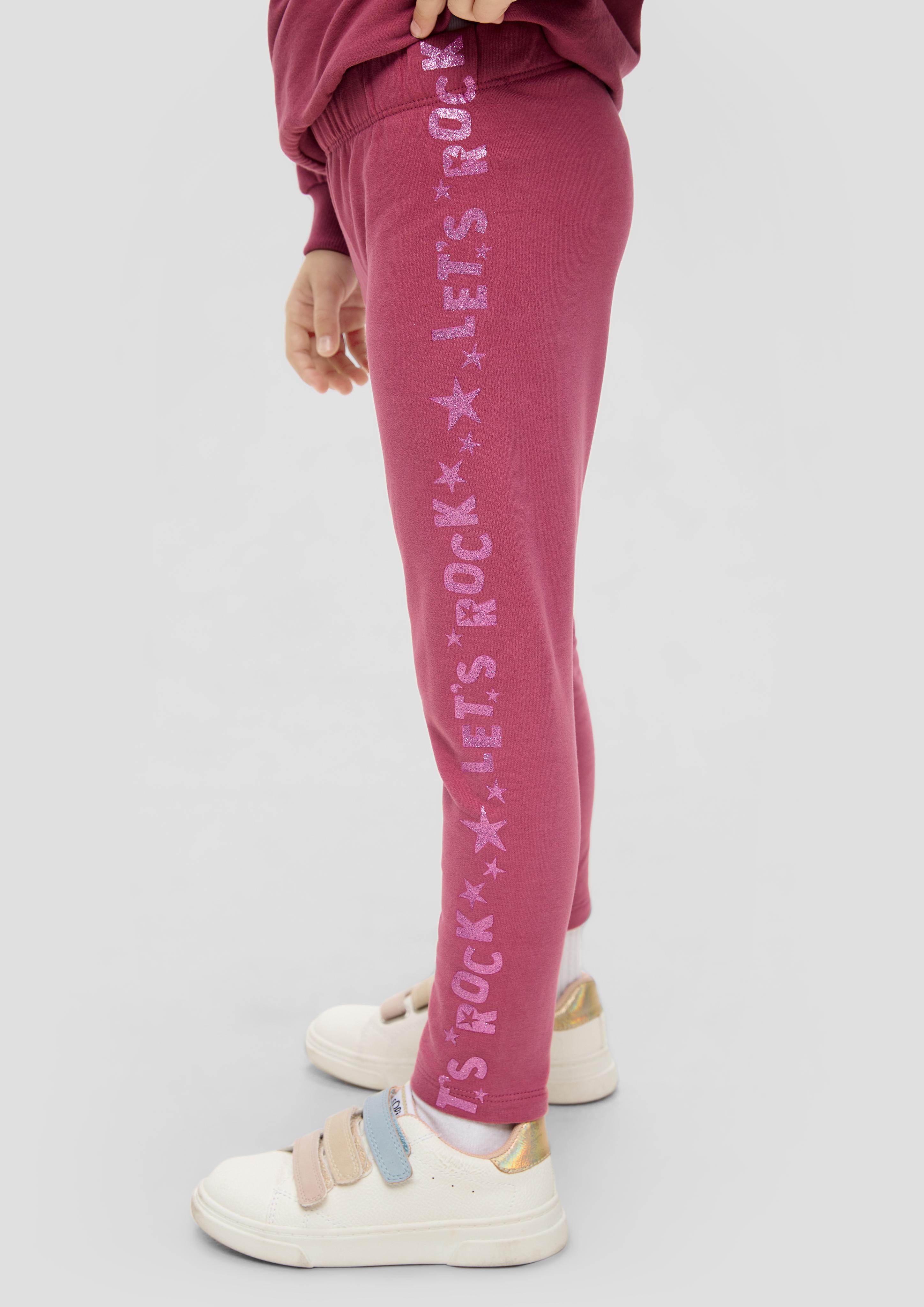 Slim: Leggings mit glitzernden Schriftprints  2137371-4592