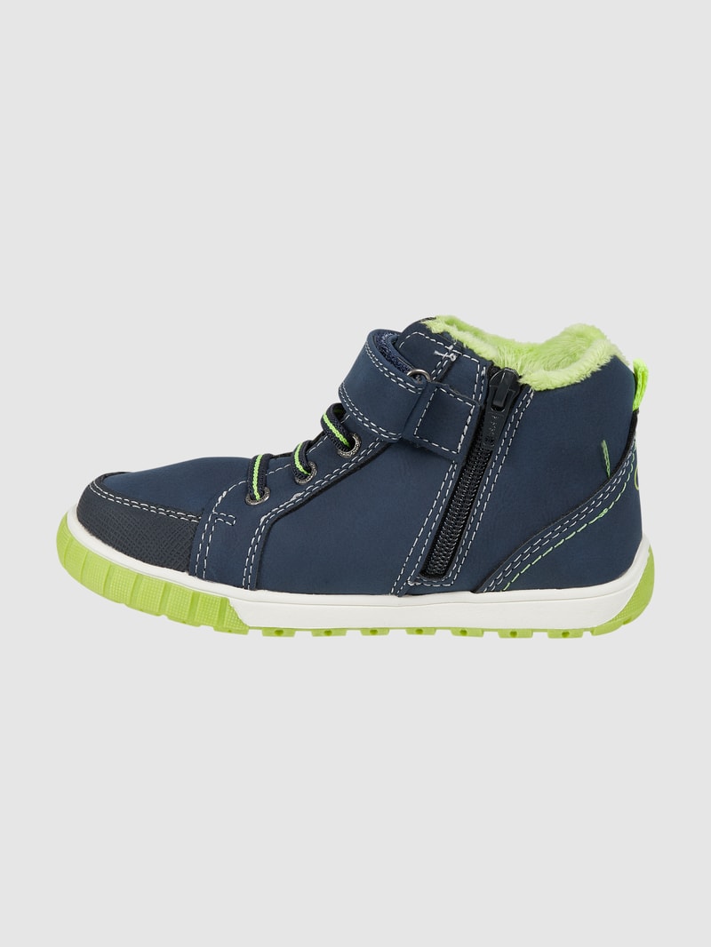 Boots in Leder-Optik in blau