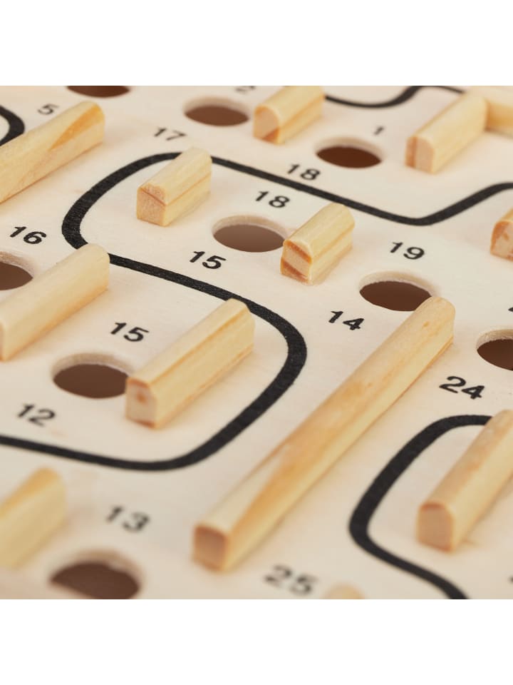 relaxdays Labyrinth Spiel in Natur günstig kaufen onesize