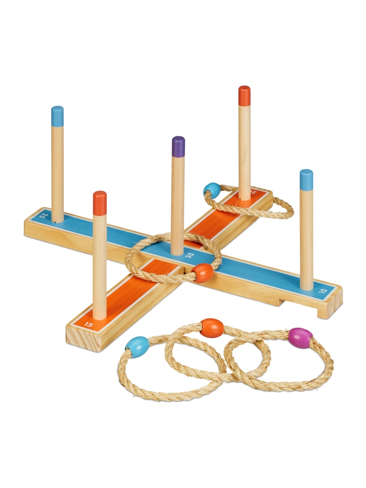 relaxdays Ringwurfspiel in Bunt günstig kaufen onesize