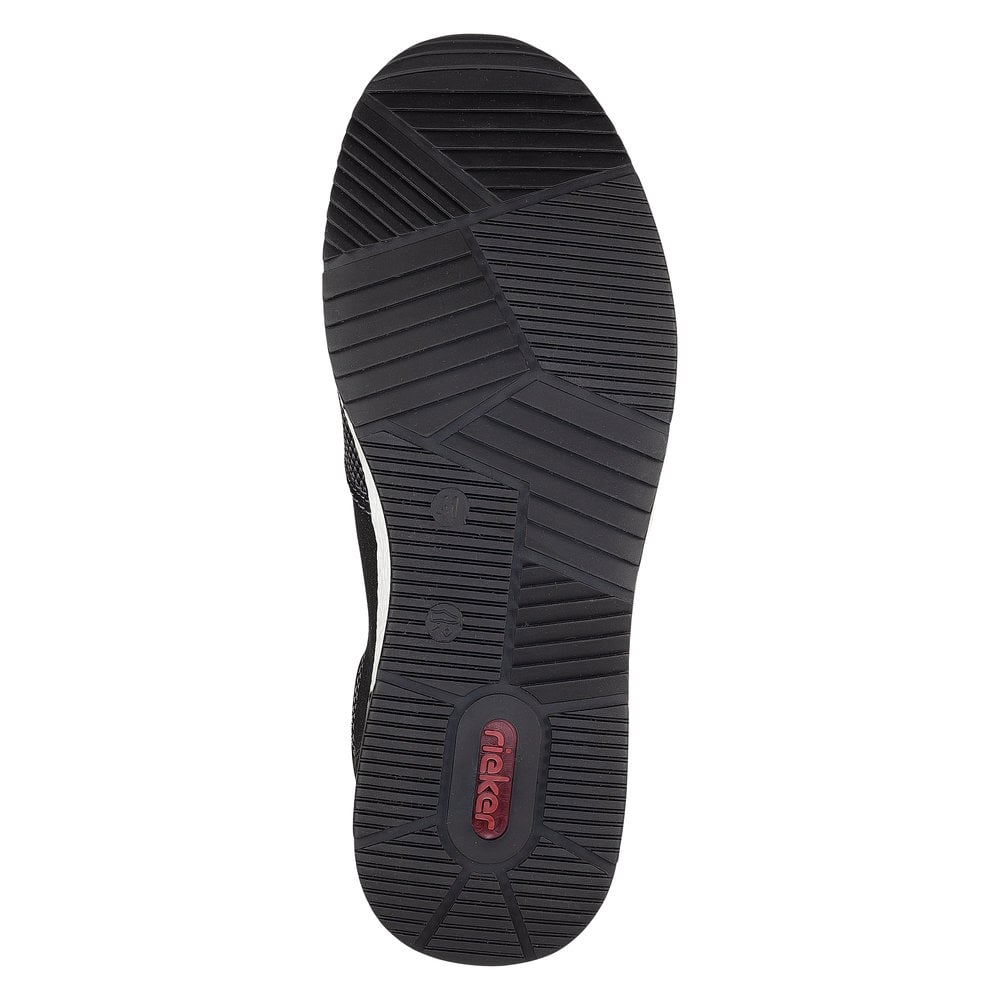 Rieker Herren Slipper asphaltschwarz