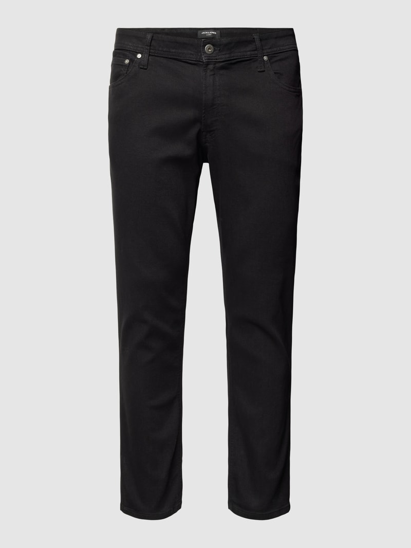 PLUS SIZE Jeans im 5-Pocket-Design Modell 'TIM' in schwarz