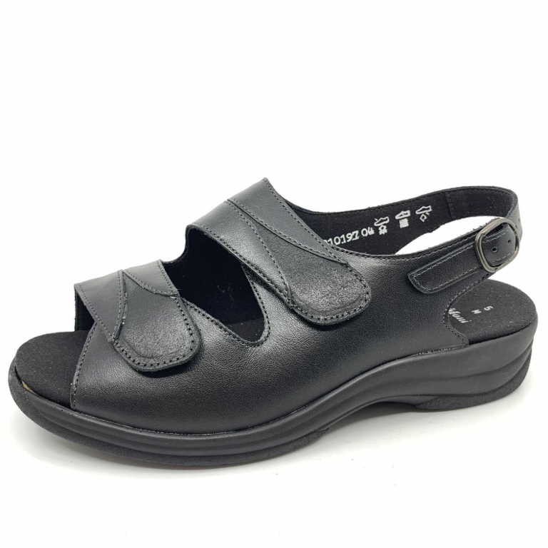 SOLIDUS Komfort Sandalen schwarz Moni