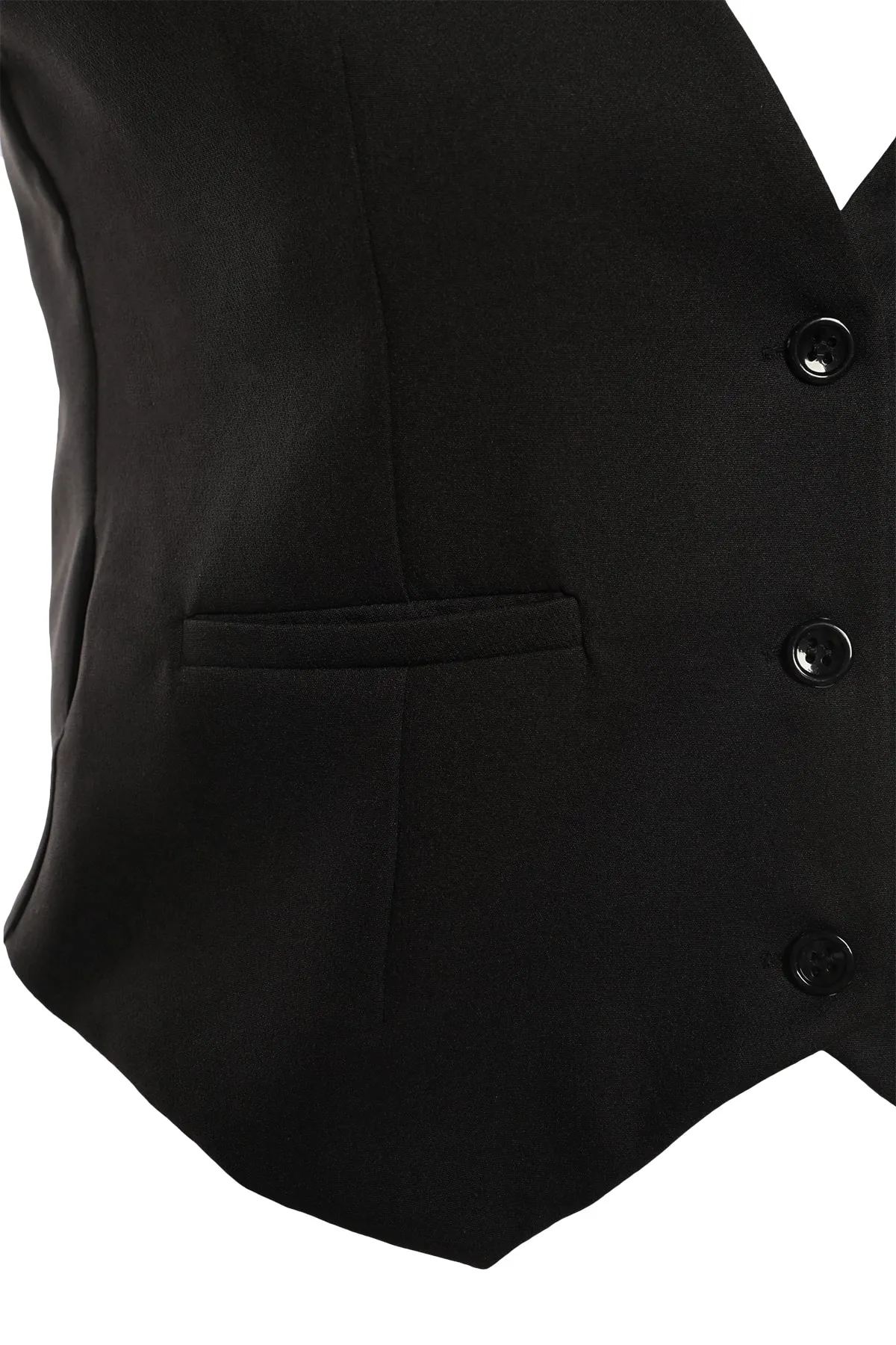 Trendyol Collection  Schwarze, normal gewebte Weste TWOSS22YE0053