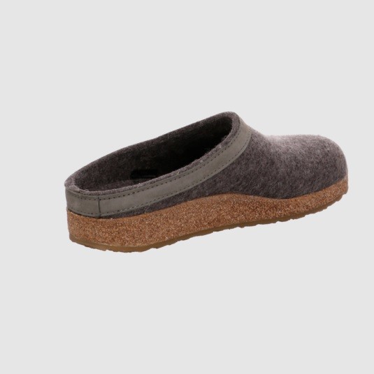 HAFLINGER Hausschuhe grau Grizzly Torben Hausschuh Anthrazit