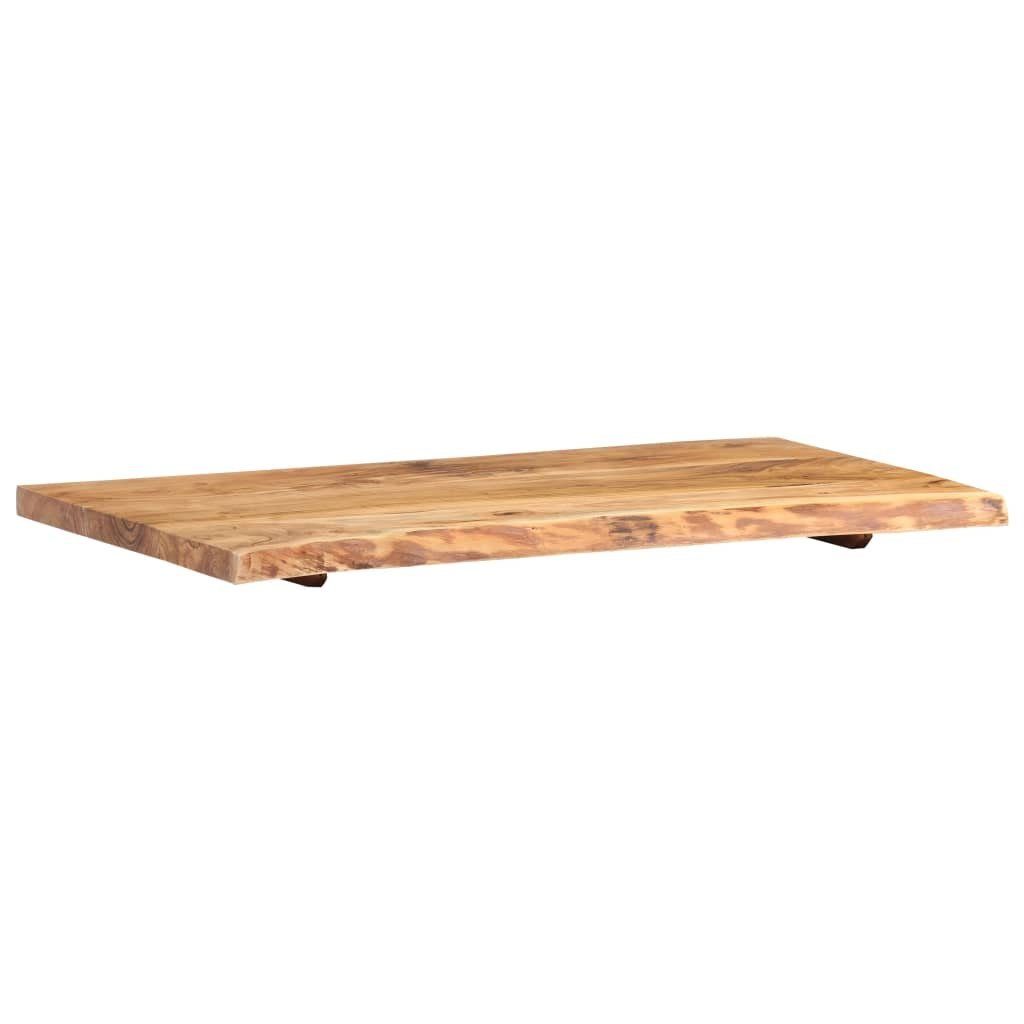vidaXL Badezimmer-Set Badezimmer-Waschtischplatte Massivholz Akazie 100 x 55 x 3,8 cm