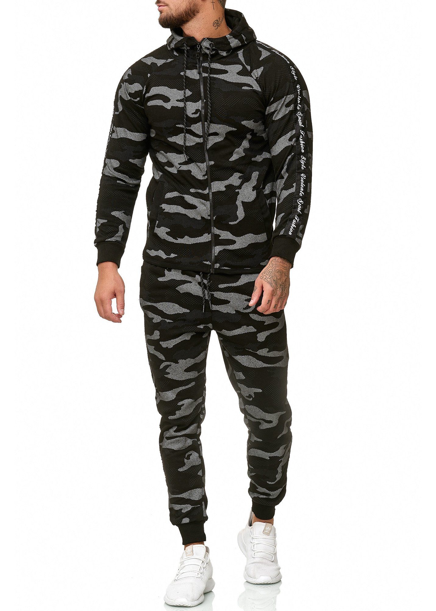 OneRedox Jogginganzug 1011C (Sportanzug Jogger Trainingsanzug), Fitness Freizeit Casual