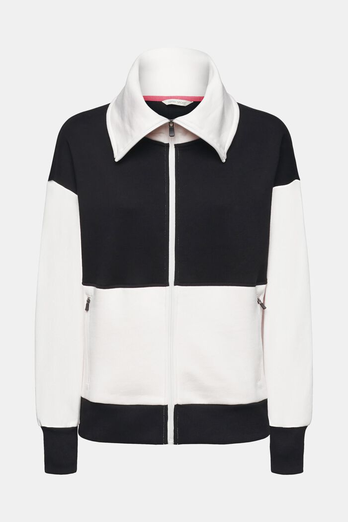 Zipp-Cardigan aus Jersey