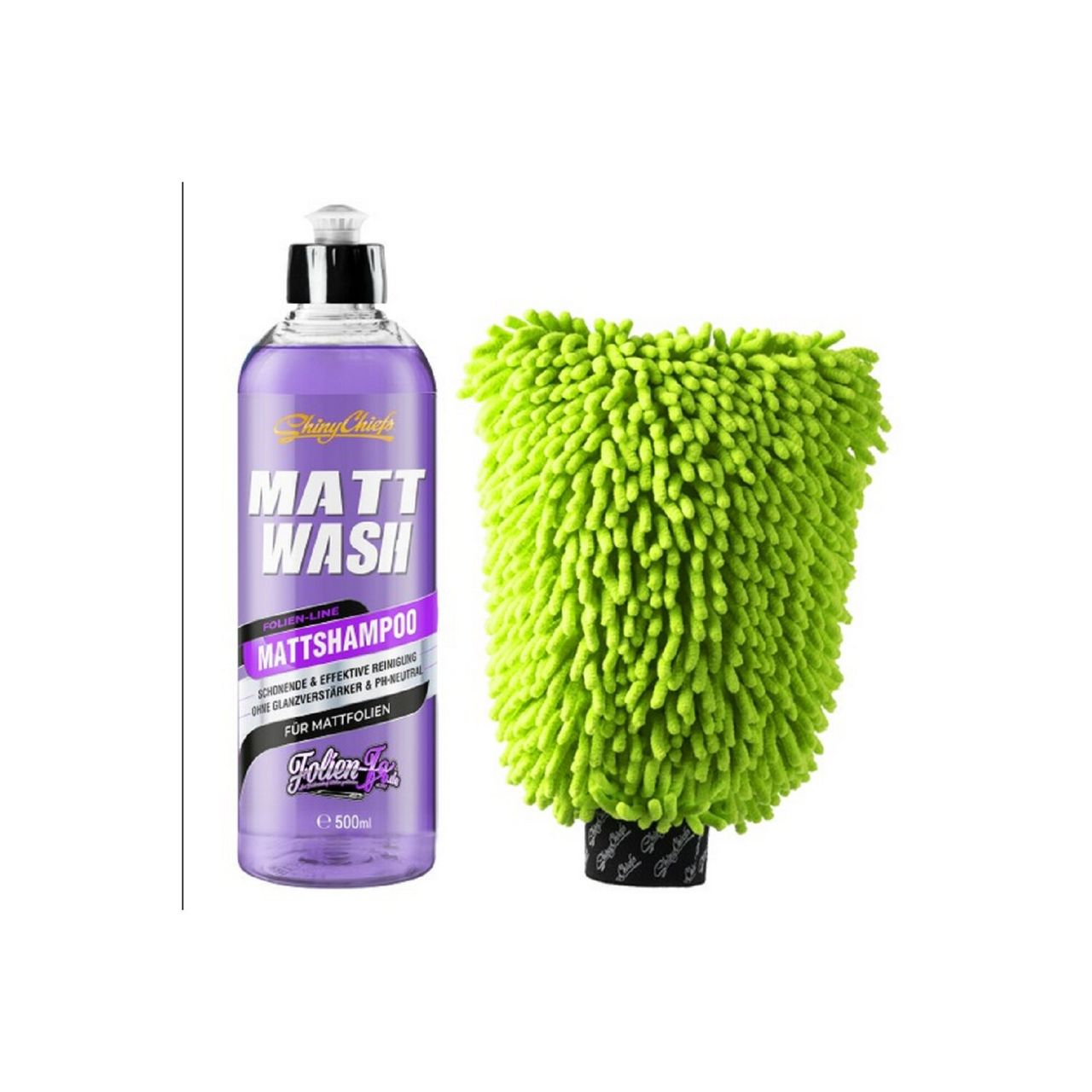 ShinyChiefs MATTWASH - MATTSHAMPOO 500ml   WASH WORMY GREEN SET
