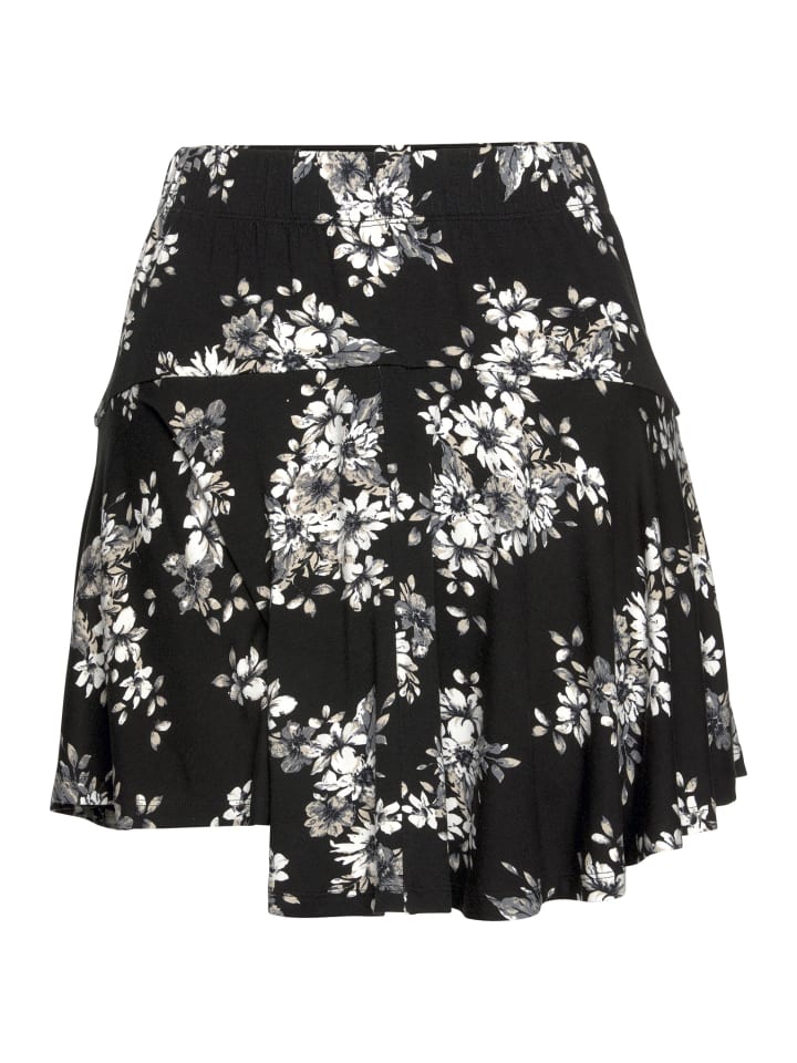 LASCANA Hosenrock in schwarz-creme-bedruckt günstig kaufen