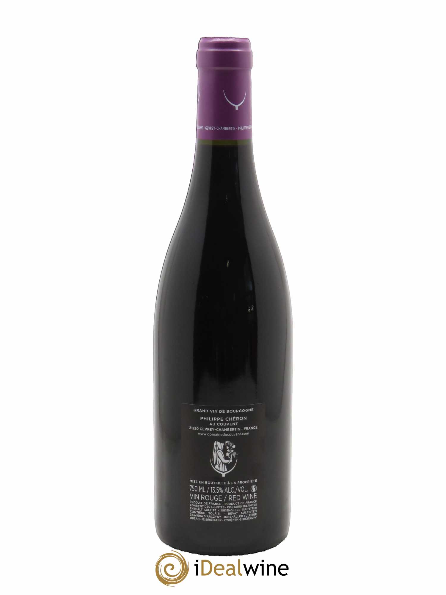 Charmes-Chambertin Grand Cru Aux Mazoyères Domaine du Couvent  2017 - Lot de 1 Bouteille
