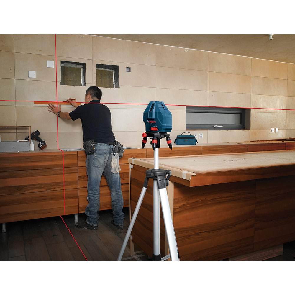 Medidor multilinhas a laser com feixe vermelho BOSCH GLL5-50X 0601063N80