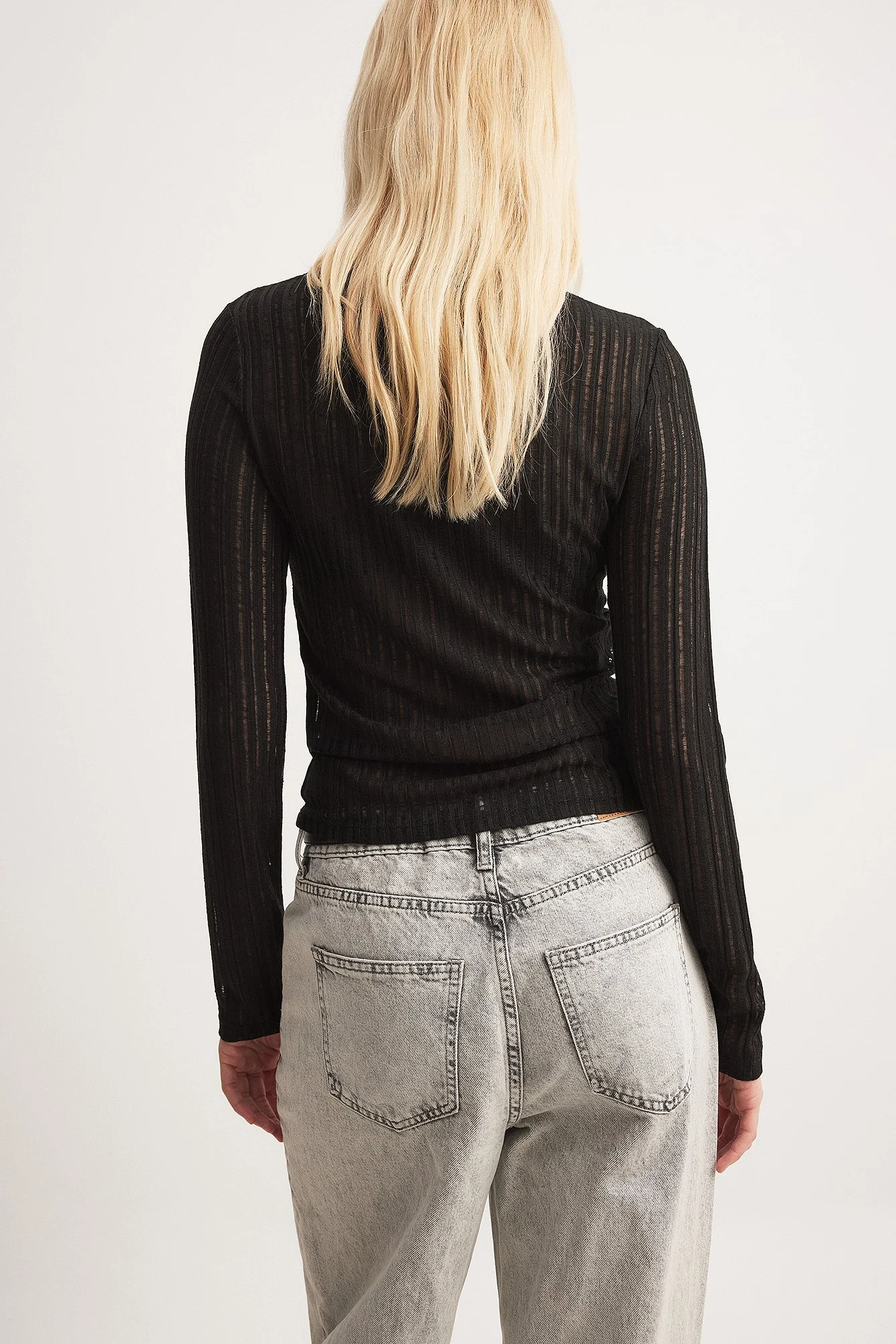 Distressed Long Sleeve Top