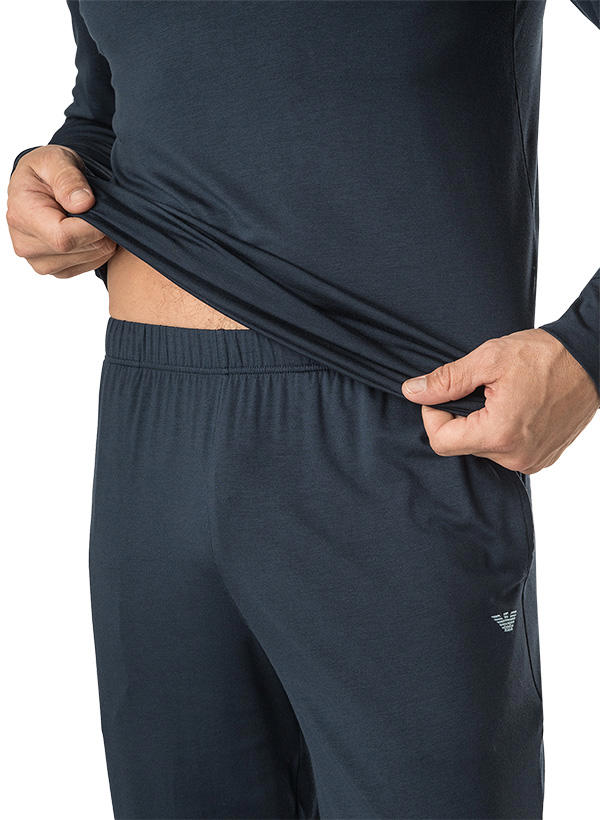 EMPORIO ARMANI, Pyjama, Jersey, nachtblau