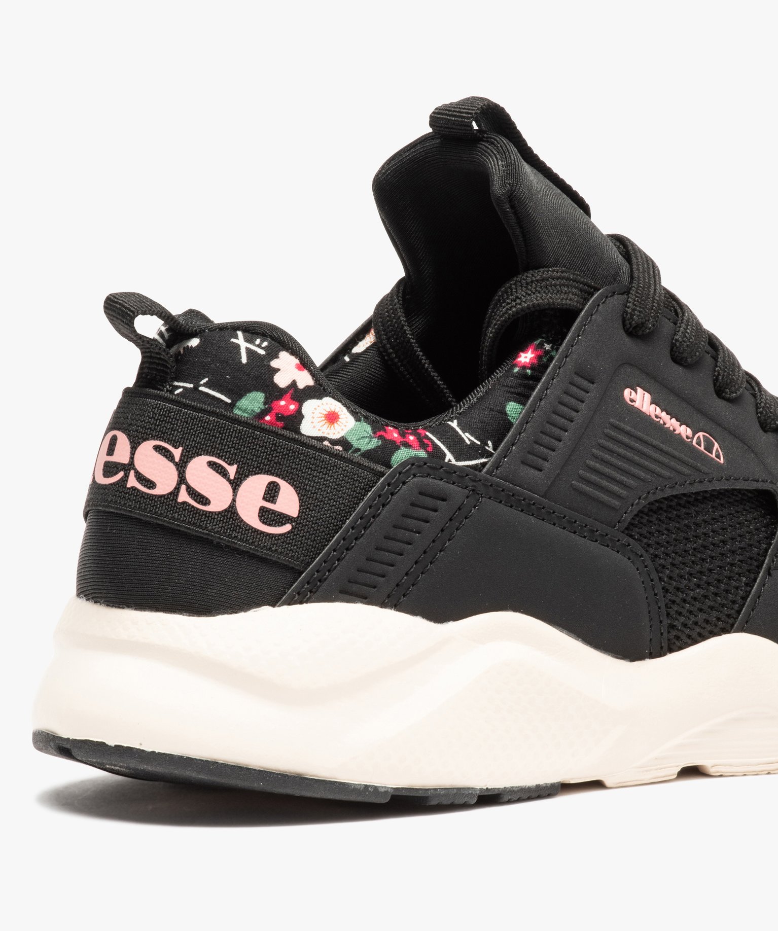 Baskets femme running en mesh détail fleurs – Ellesse Stone noir | GEMO