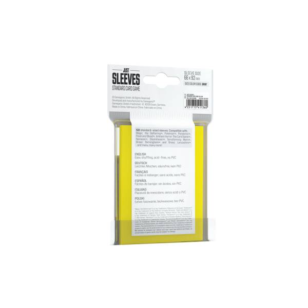 Just Sleeves – Standard Card Game Yellow 66x92mm (50 Hüllen)