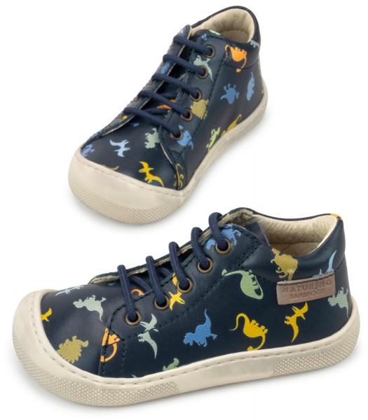 Naturino ~ Amur MidCut Schnürschuh ~ Dino blau